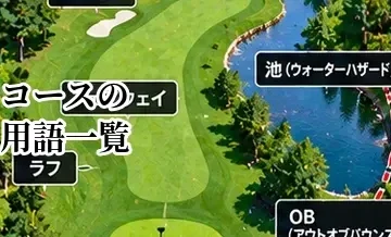 ゴルフコースの用語一覧｜ティー・フェアウェイ・ラフ・バンカー・グリーン