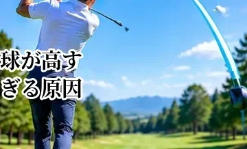 ゴルフで球が高すぎる原因｜吹け上がりを抑えて飛距離を伸ばす方法