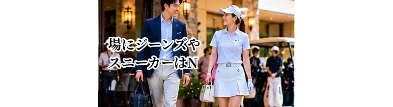 ゴルフ場にジーンズやスニーカーはNG？服装ルールの確認方法