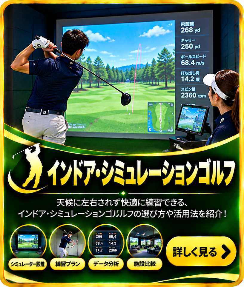 インドア・シミュレーションゴルフ