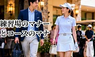 ゴルフ練習場のマナーとコースのマナーの違い｜それぞれの注意点