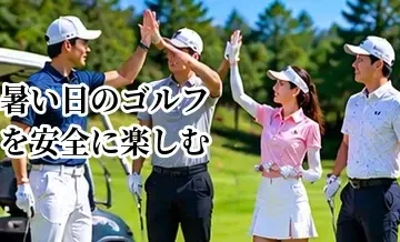 暑い日のゴルフを安全に楽しむ準備｜夏ラウンドの暑さ対策